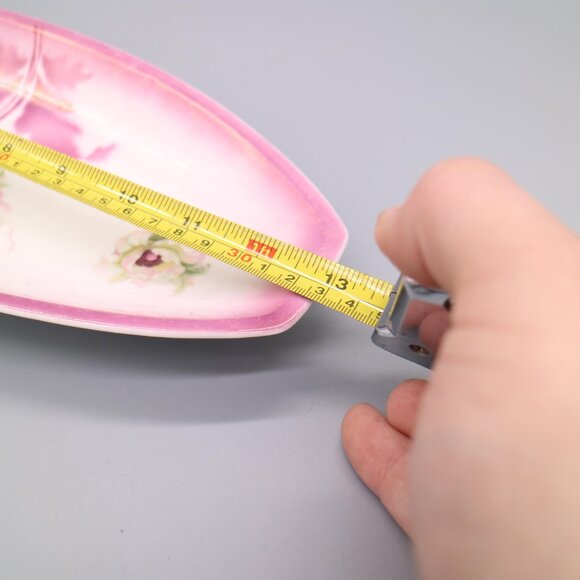 Antique Fine Porcelain Floral Celery Dish/Tray PV c1900s - Picture 6 of 6